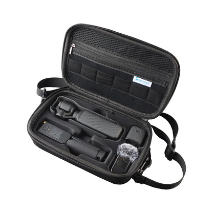 Skyreat Osmo Pocket 3 Case Portable PU Storage Protective Bag for DJI Osmo Pocket 3 Creator Combo Accessories (Black)